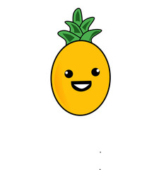 Pineapple Cute Fruit Icon