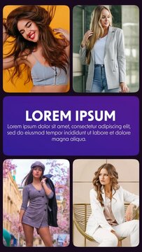 Modern Social Media Story Post with Text & Images