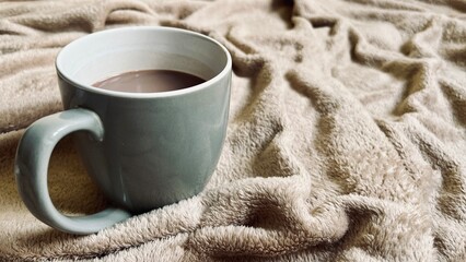 cup of black tea on white background