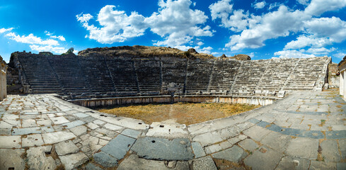 The ruins of Aphrodisias Ancient city (Afrodisias) in Turkey. The old city was named after...