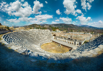 The ruins of Aphrodisias Ancient city (Afrodisias) in Turkey. The old city was named after...