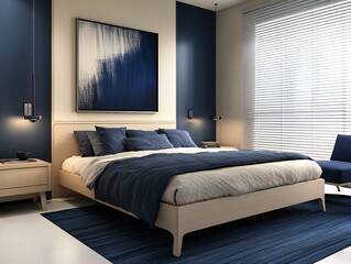 modern living room with sofa, interior of a bedroom