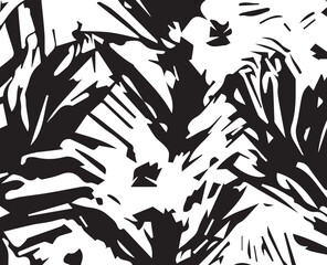 Summer watercolor tropical palm tree leaves seamless pattern. Watercolor grunge design for cards, web, backgrounds and natural product.