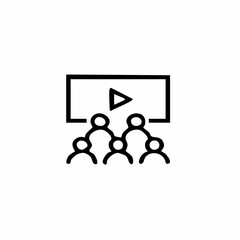 Group Watching Video Icon