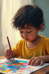 visual story child overcoming adversity art