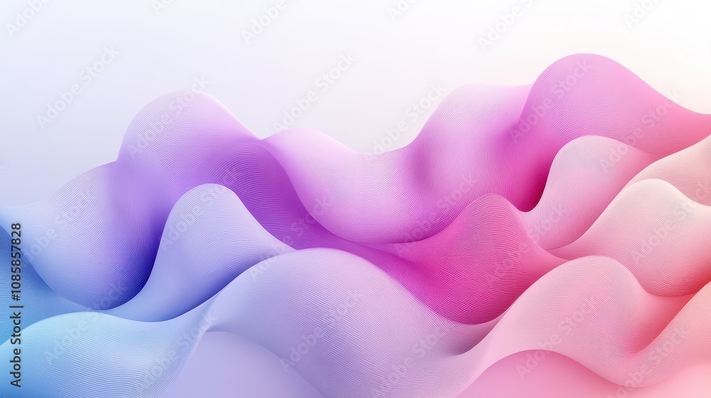 Poster wavy pastel background with a soft gradient texture. the background features light purple and pink h