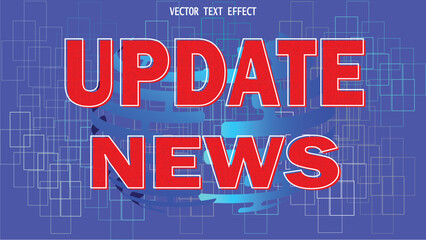 Obraz premium BREAKING NEWS TEXT EFFECT