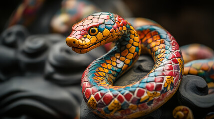 Obraz premium MAIN CHARACTERISTICS OF THE YEAR OF THE SNAKE.