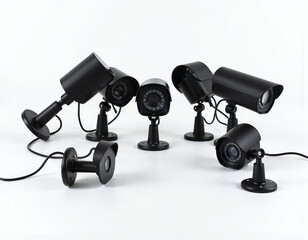 CCTV Camera  isolated on white background