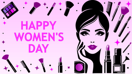 Makeup Silhouettes: Professional Vector Art Collection (Happy Women's Day)