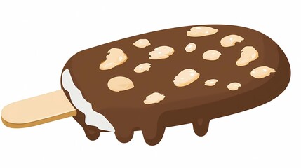 Ice cream background with colorful scoops and waffle cones pattern.