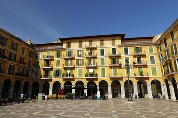 Major plaza square in Palma, Mallorca, Spain © nastyakamysheva