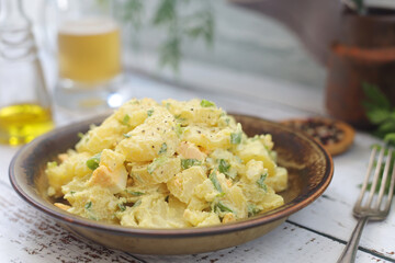 Traditional German dish potato salad