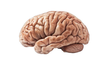 human brain isolated on white background