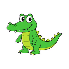 Alligator cartoon vector illustration