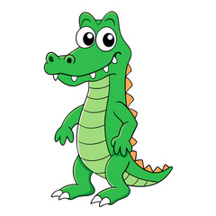 Alligator cartoon vector illustration