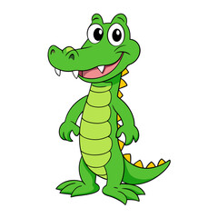 Alligator cartoon vector illustration