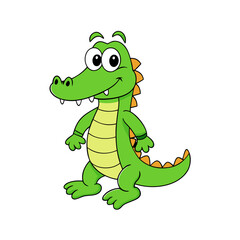 Alligator cartoon vector illustration