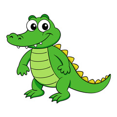 Alligator cartoon vector illustration