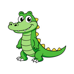 Alligator cartoon vector illustration