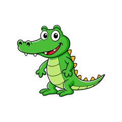 Alligator cartoon vector illustration