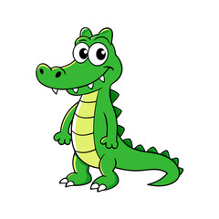 Alligator cartoon vector illustration