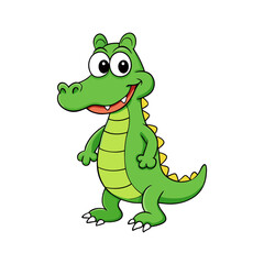 Alligator cartoon vector illustration