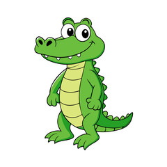 Alligator cartoon vector illustration