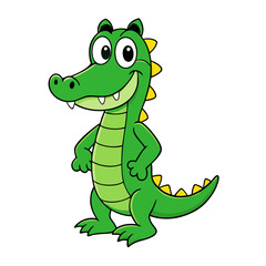 Alligator cartoon vector illustration