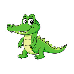 Alligator cartoon vector illustration