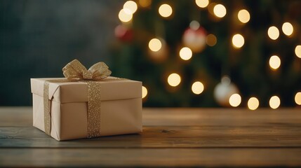 Christmas sale catalog layout with product images, festive lights, holiday deals