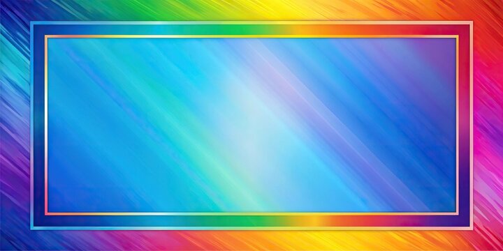 colorful abstract background with blue border