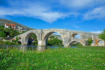 Fototapeta premium Bridge of Arslanagic on the river Trebisnjica near Trebinje