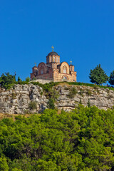 Fototapeta premium Orthodox church Herzegovina Gracanica on the hill above Trebinje