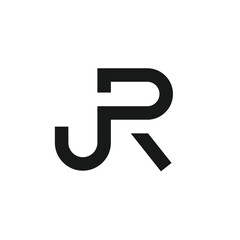 Letter JR monogram logo 