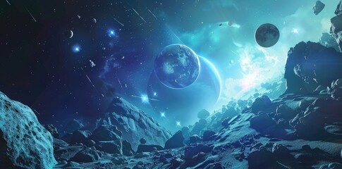 A Stunning View of a Futuristic Alien Landscape
