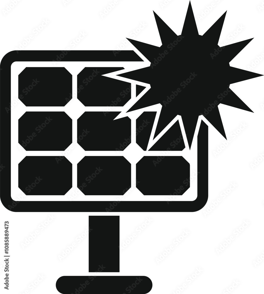 Canvas Prints Solar panel converting sunlight into electricity, symbolizing renewable energy and sustainability