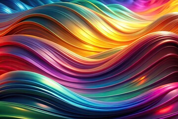 Fototapeta premium Colorful abstract waves perfect for backgrounds with depth of field effect