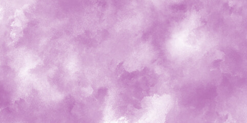 Surreal purple clouds with white stains, storm purple clouds texture grunge, abstract paper purple powder dust paint purple explosion, abstract neon magenta watercolor background.
