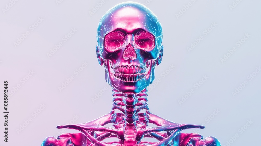 Poster digital anatomy exploration skeleton model laboratory 3d visualization educational environment scien
