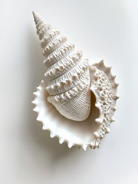 Marine shell display coastal home decorative art modern environment close-up view