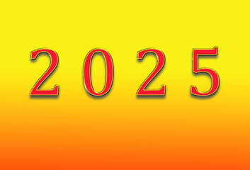 Happy New Year 2025. Background for 2025 year