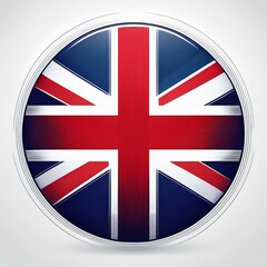 Obraz premium UK Round Flag AI Image
