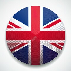 Obraz premium UK Round Flag AI Image