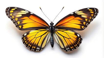 Obraz premium Colorful butterfly isolated on white background