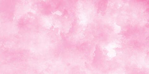 Stain artistic hand painted texture of pink, pastel hand painted watercolor of pink texture, White smoky watercolor painting on old paper texture, Pink rose tone abstract texture with cloudy stains.