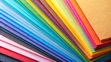 Colorful craft papers in closeup Medium Shot
