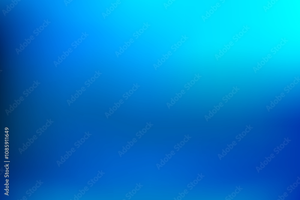 Poster bright blue gradient background with dark and light areas