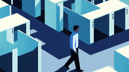Office, cubicles, silos, departments, work from office, work from home, return to office, flexible working, mobility, bosses