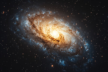 Fototapeta premium Majestic Spiral Galaxy In Deep Space Cosmos